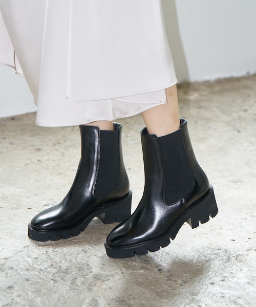 LucaGrossi/ルカグロッシ】厚底サイドゴアブーツ/H616T-UA