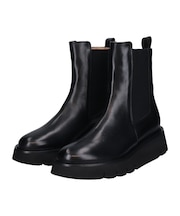 【LUCA GROSSI】ラウンドトウ厚底サイドゴアブーツ