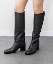 【SARTORE】ラウンドトウミドルヒールロングブーツ