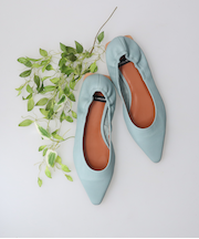 【ANGEL ALARCON】ポインテッドトウシャーリングパンプス