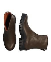 【ANGEL ALARCON】モールドソールバックジップショートブーツ