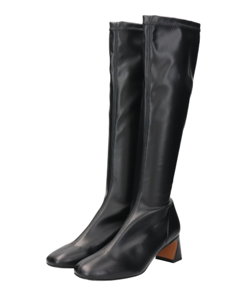 【ANGEL ALARCON】フレアヒールストレッチロングブーツ