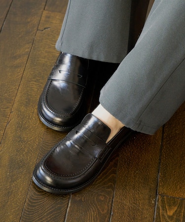 【ANGEL ALARCON】オブリークトウベーシックローファー