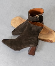 【ANGEL ALARCON】フレアヒールセンターシームブーツ