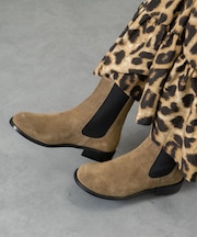 【ANGEL ALARCON】オブリークトウローヒールサイドゴアブーツ