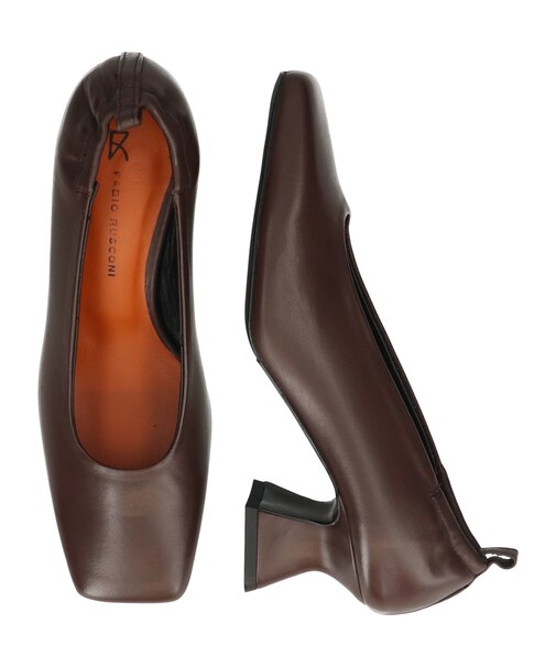 【FABIO RUSCONI】スクエアトウセンターシームパンプス