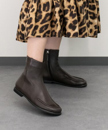 【FABIO RUSCONI】オブリークトウサイドシームモカブーツ