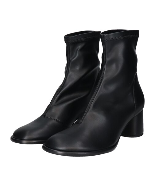 【FABIO RUSCONI】ラウンドトウストレッチショートブーツ