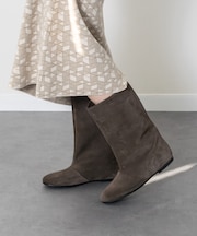 【FABIO RUSCONI】ラウンドトウルーズフィットショートブーツ