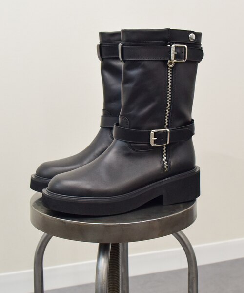 FABIO RUSCONIトラックソールストレッチショートブーツ ファビオルスコーニ FABIO RUSCONI トラックソールストレッチショート