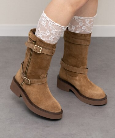 【FABIO RUSCONI】ラウンドトウEVAソールエンジニアブーツ