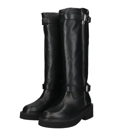 【FABIO RUSCONI】ラウンドトウエンジニアロングブーツ