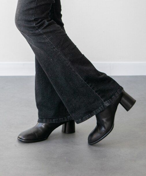 【FABIO RUSCONI】オブリークトウサイドシームショートブーツ