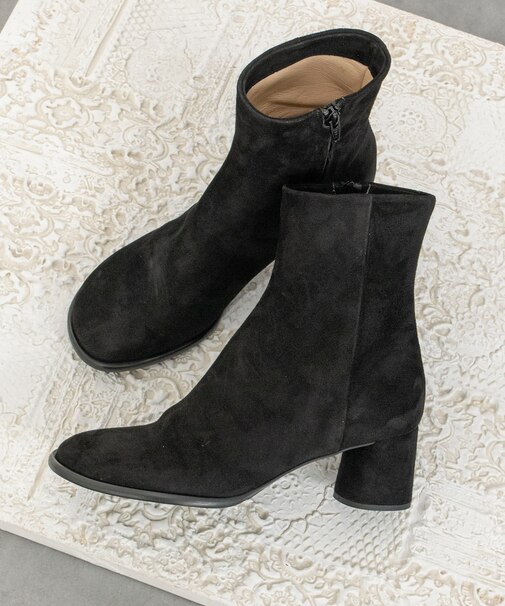 【FABIO RUSCONI】オブリークトウサイドシームショートブーツ