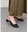 【INTER-CHAUSSURES】スクエアトウバックバンドパンプス
