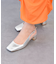 【INTER-CHAUSSURES】スクエアトウバックバンドパンプス