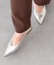 【INTER-CHAUSSURES】ポインテッドトウサケットバレエシューズ