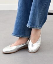 【INTER-CHAUSSURES】ラウンドトウサケットバレエシューズ