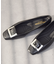 【INTER-CHAUSSURES】スクエアトウバックルサケットバレエ