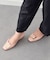【INTER-CHAUSSURES】スクエアトウバックルサケットバレエ