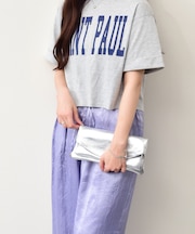【Andrea Cardone】レザーワイドショルダーバッグ