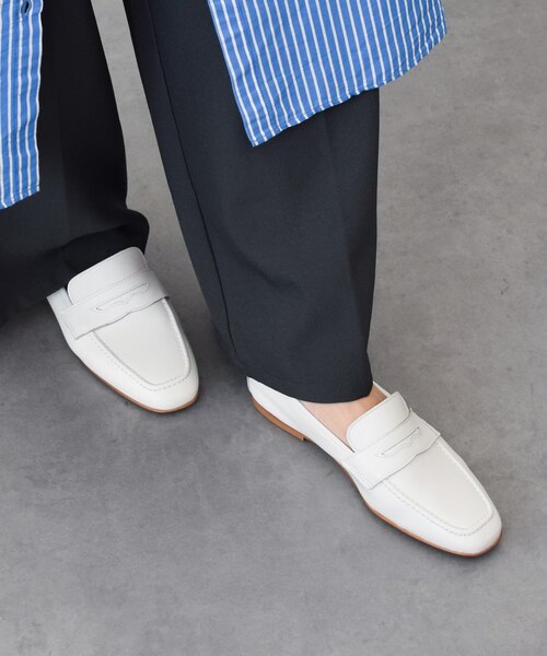 新品 CORSO ROMA 9 ソフトレザー ローファー PAOLA4000 白 CORSO ROMA,9 ROMA 9 コルソローマ ローファー PAOLA4000