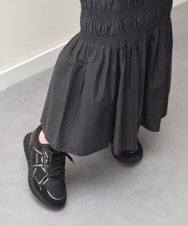 【PARADIS COULEUR】異素材コンビレースアップスニーカー