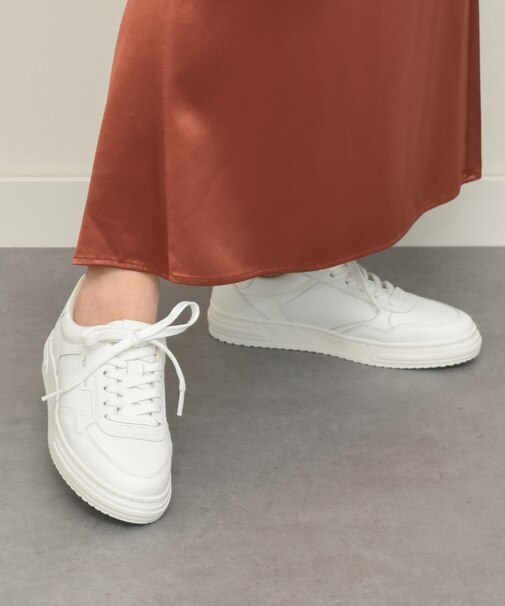 【TAMARIS】レザーフラットスニーカー