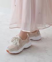 【BRIDGET BIRKIN】ラメツイードコンビスニーカー