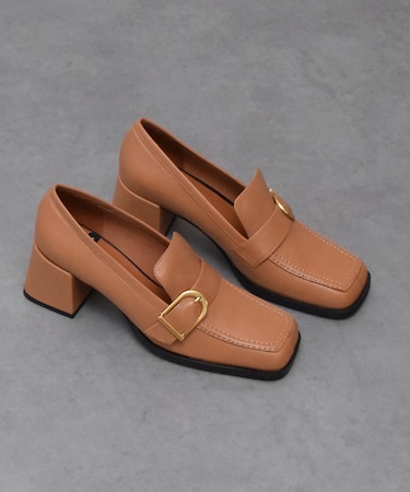 【ANGEL ALARCON】ヒールアップバックルローファー