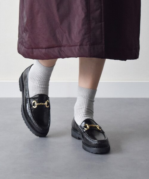 ※箱無しにて値下げ※PASCUCCI ビット ローファー　厚底 PASCUCCI】ベーシックビットローファー｜ブリジット バーキンの通販