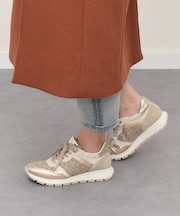 【IMAC】異素材コンビレースアップスニーカー