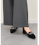 【INTER-CHAUSSURES】ポインテッドトウビジューパンプス
