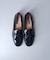 【INTER-CHAUSSURES】タッセルリボンエナメルモカシューズ