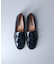 【INTER-CHAUSSURES】タッセルリボンエナメルモカシューズ