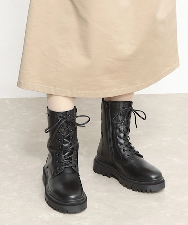 【Tamaris】防水レースアップショートブーツ