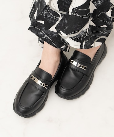 【PARADIS COULEUR】メタルチェーンローファースニーカー