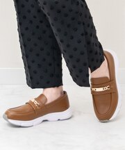 【PARADIS COULEUR】メタルチェーンローファースニーカー