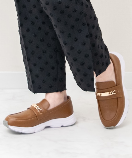 【PARADIS COULEUR】メタルチェーンローファースニーカー