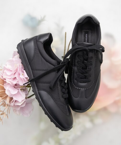 【PARADIS COULEUR】異素材コンビロープロファイルスニーカー