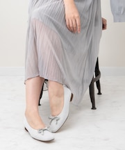 【Bridget Birkin】ビジューリボンラメパンプス