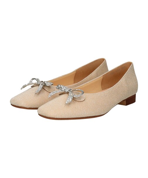 【Bridget Birkin】ビジューリボンラメパンプス