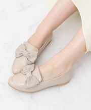 【Bridget Birkin】ラウンドリボンローファー