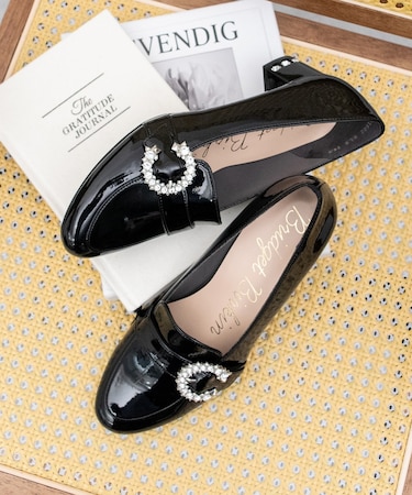 【Bridget Birkin】ヒールアップバックルベルトローファー