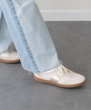 【CAPRICE】カラーブロックフラットソールスニーカー