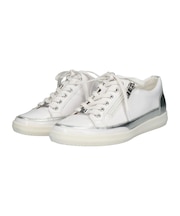 【CAPRICE】メタルアクセントサイドジップスニーカー