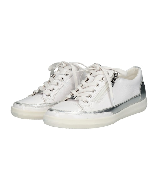 【CAPRICE】メタルアクセントサイドジップスニーカー