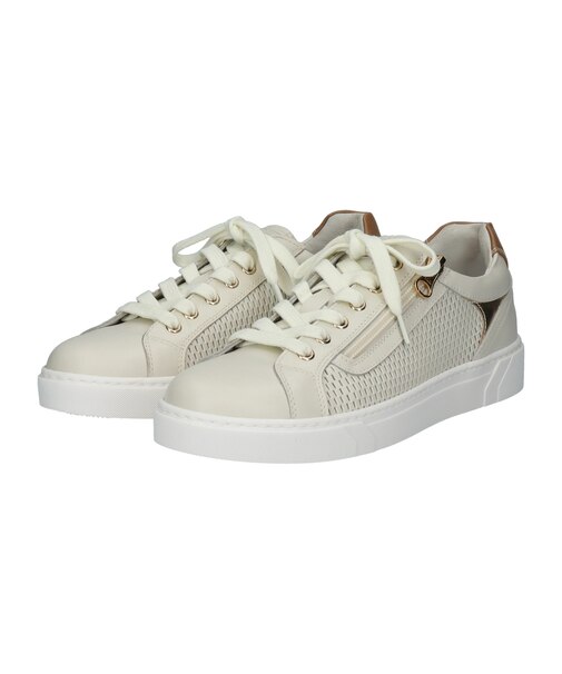 【NeroGiardini】サイドジップパンチングレザースニーカー