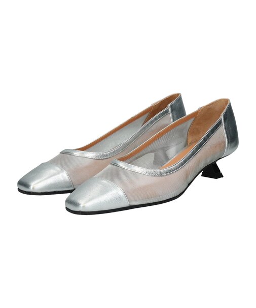 【FABIO RUSCONI】スクエアトウチュールパンプス