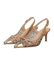 【FABIO RUSCONI】メタルトウキャップバックバンドパンプス